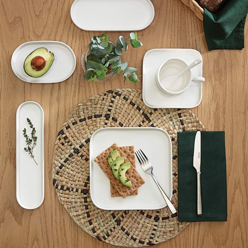 Emsan New Mistra Porcelain 30 Pieces Breakfast/Serving Set for 6 Persons White