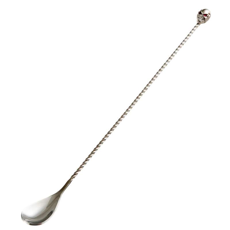 Jumbo Glory 8 Skull Cocktail Spoon