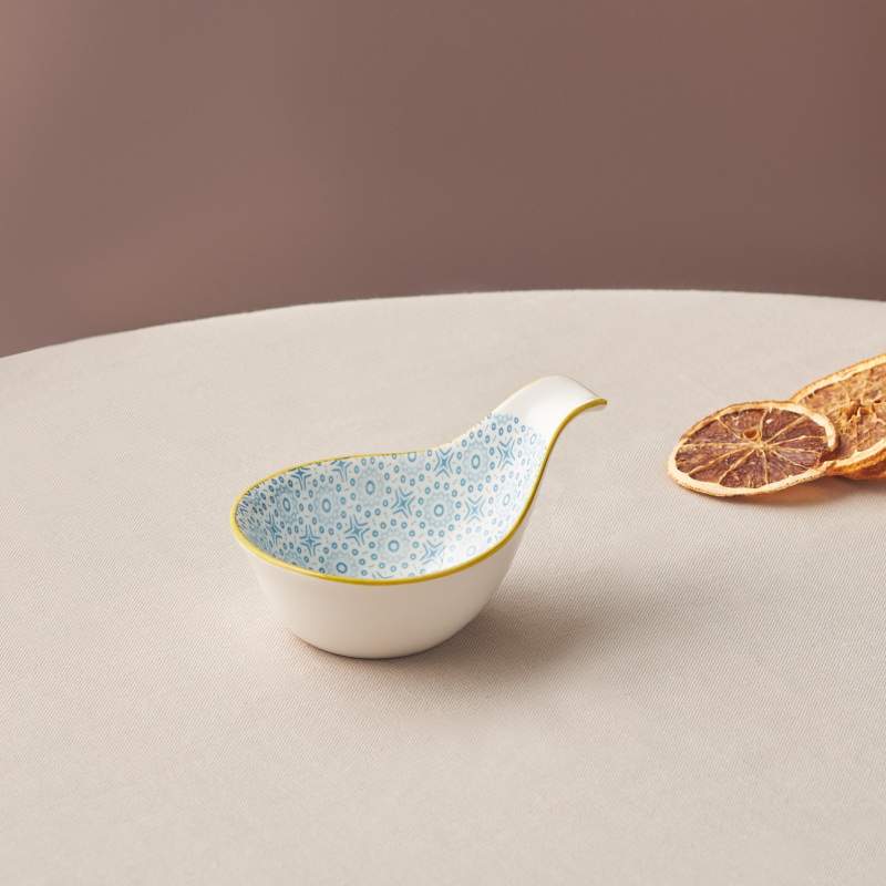 Karaca Floral Blue Drop Cookie/Sauce Bowl 10 cm