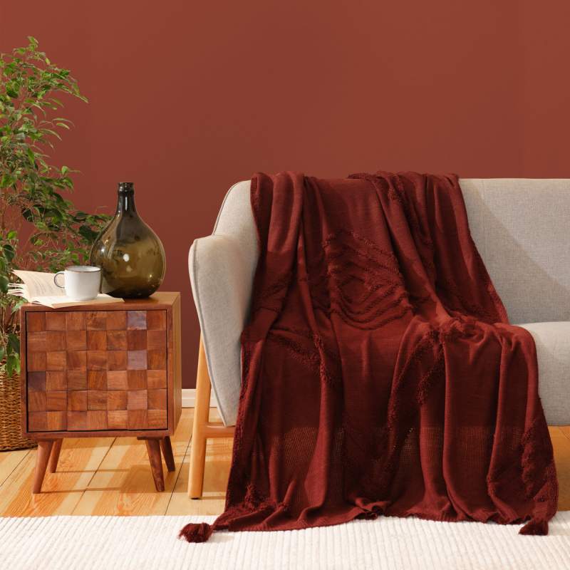 Karaca Home Karlo Tile Knitwear TV Blanket 130x170 cm Karaca Home Karlo Tile Knitwear TV Blanket 130x170 cm