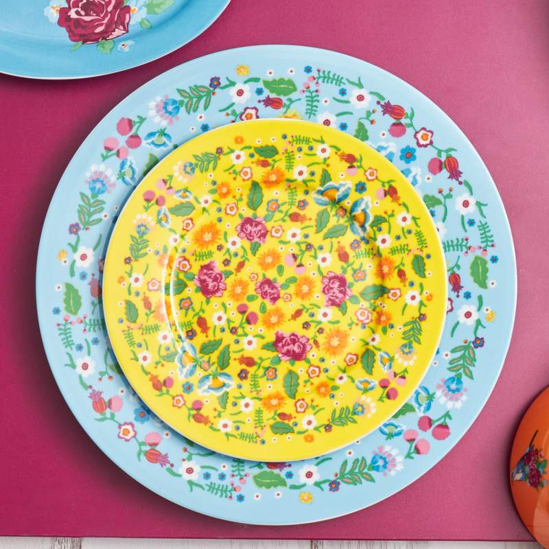 Karaca Flores Cake Plate 19 cm