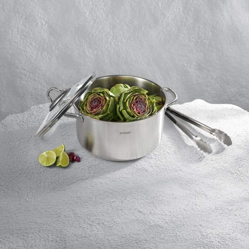 Emsan Steel Force Deep Pot 20 cm