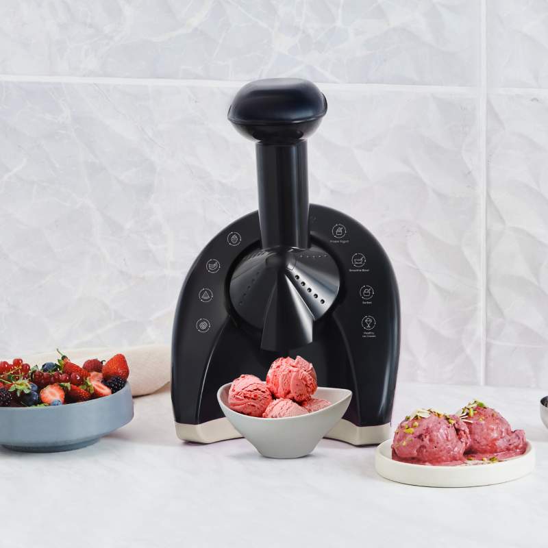 Karaca Frozen Healthy Ice Cream Machine Healthy Ice Cream and Sorbet Machine Retro Cream