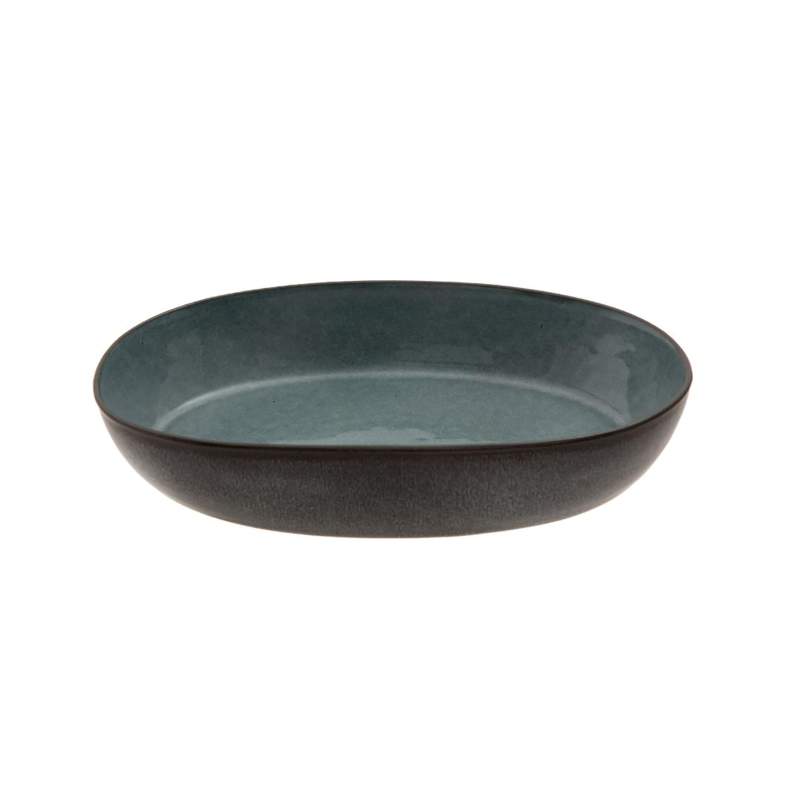 Jumbo Twin Blue Boat Plate 24 cm