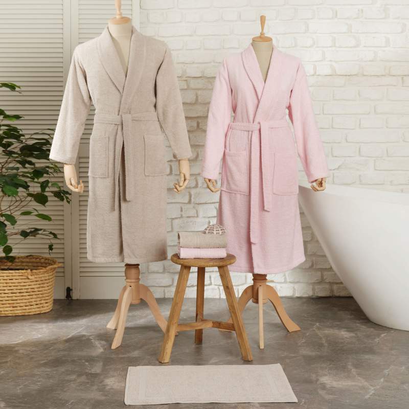 Timeless Maren Powder-Stone 5 Piece Family Bathrobe Set Timeless Maren Powder-Stone 5 Piece Family Bathrobe Set