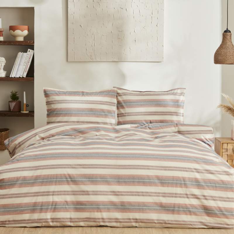 Karaca Home Tahara Single Duvet Cover Set Terracota Karaca Home Tahara Single Duvet Cover Set Terracota