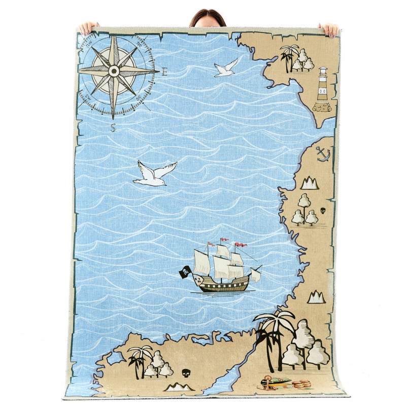 Cashmere Carpet Decorative Art Kids/Teen Sea 80x150 cm