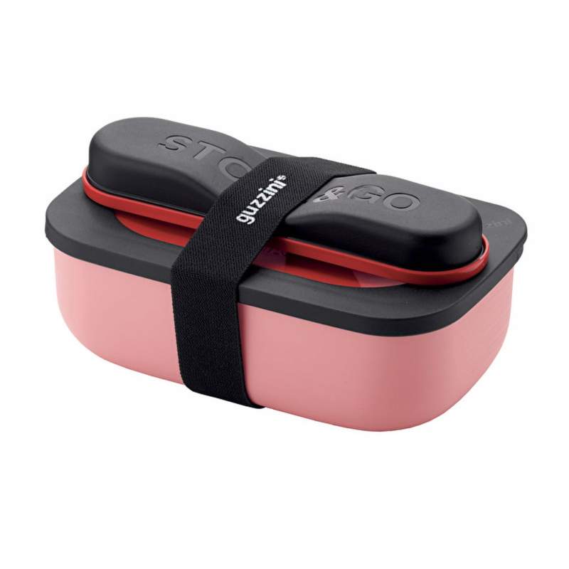 Guzzini On The Go Travel Storage Container Set Pink