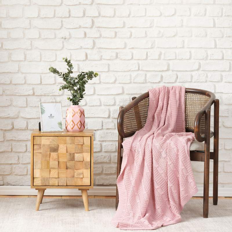 Karaca Home Dio Dried Rose Tv Blanket 130x170 cm Karaca Home Dio Dried Rose Tv Blanket 130x170 cm