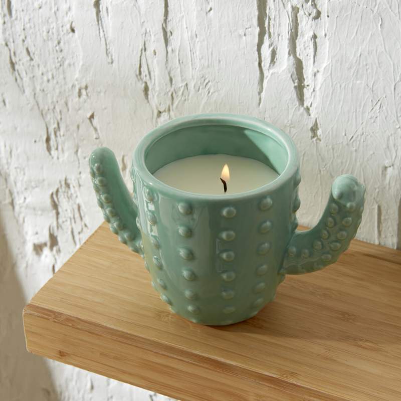 Karaca Home Cactus Candle Holder Green