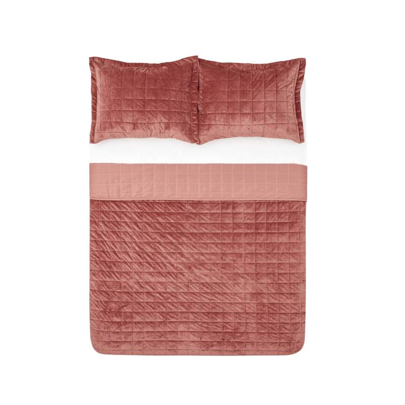 Karaca Home Noela Double Quilted Bedspread Blush Karaca Home Noela Double Quilted Bedspread Blush