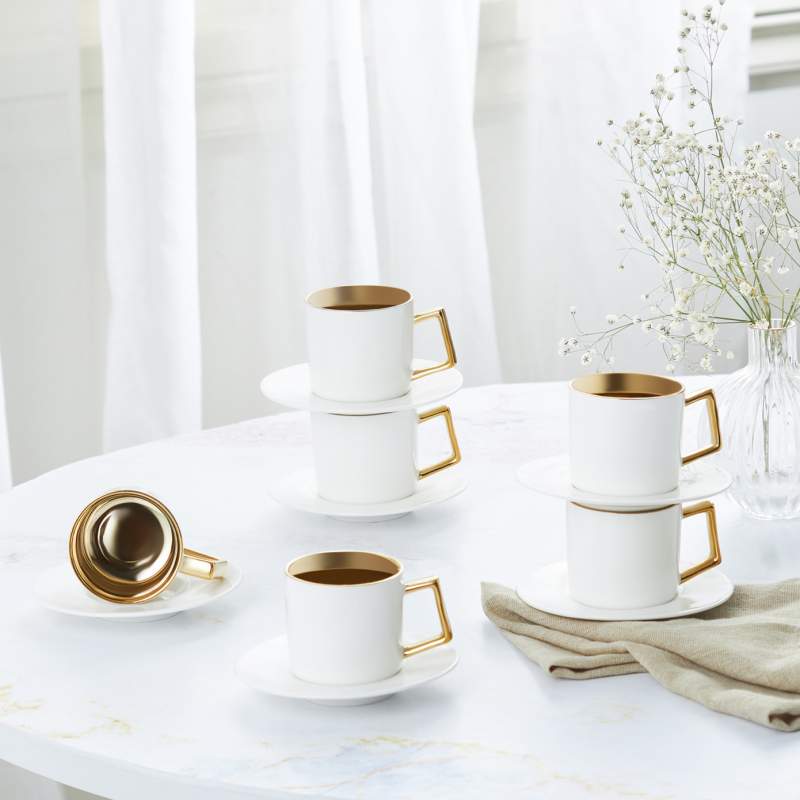 Karaca Amur Set of 6 Coffee Cups 110 ml