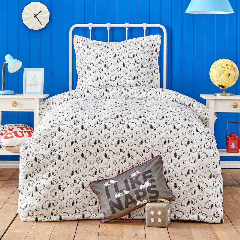 Peanuts by Karaca Home Snoopy Lazy Days Single Bedspread Set Peanuts by Karaca Home Snoopy Lazy Days Single Bedspread Set