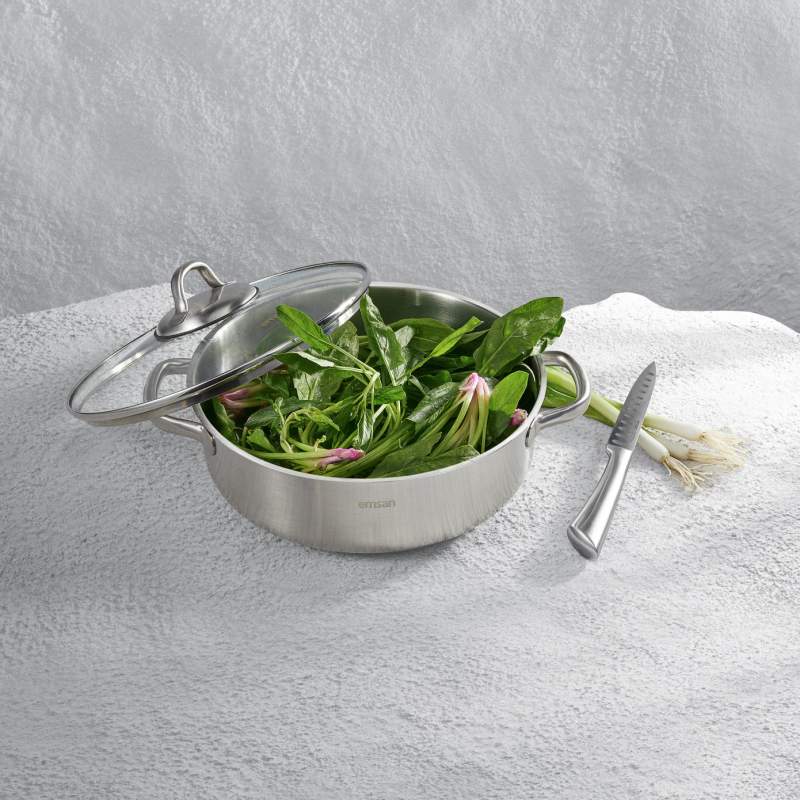 Emsan Steel Force Low Pot 26 cm