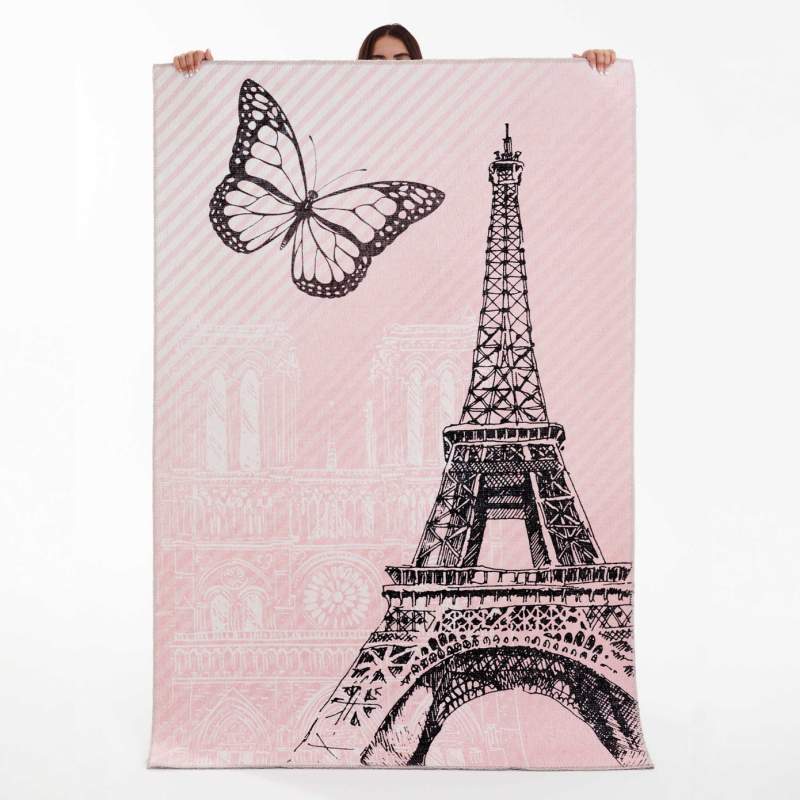Cashmere Carpet Decorative Art Child/Teen Eiffel 80x150 cm