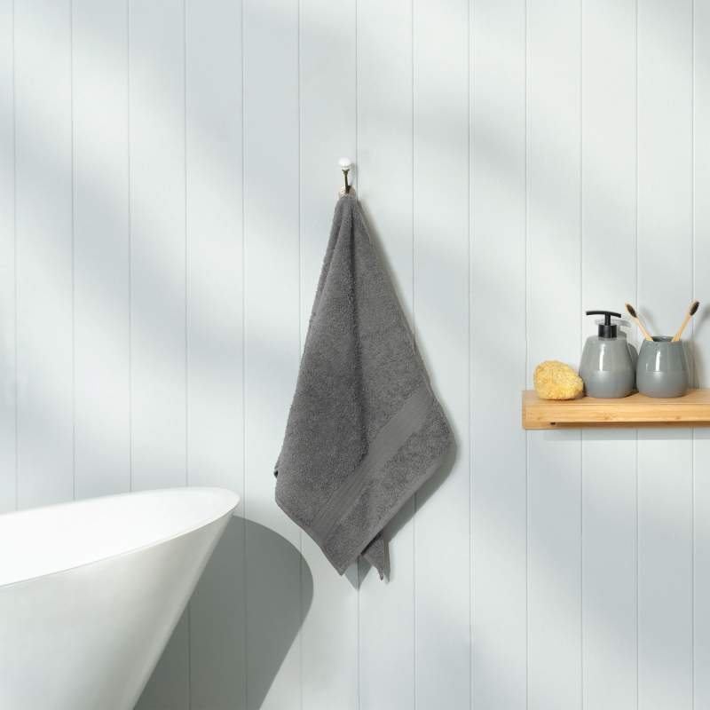 Karaca Home Back To Basic Face Towel 50x90 cm Anthracite