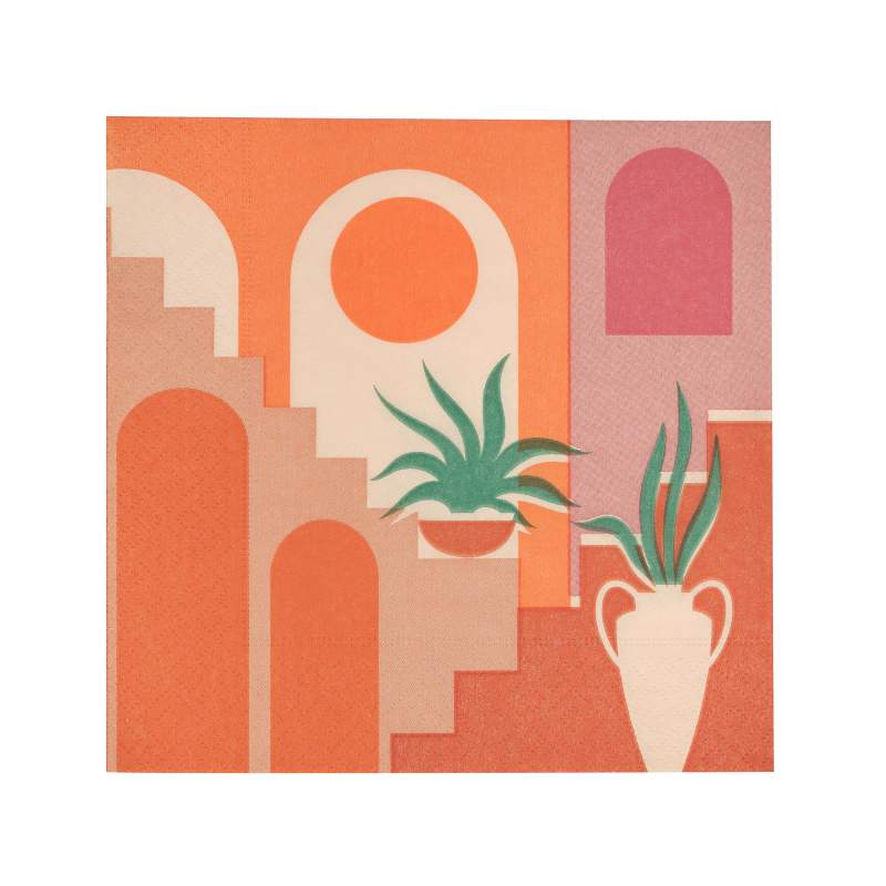 Karaca Home Vintage 20 Pieces Paper Napkin 33x33 cm