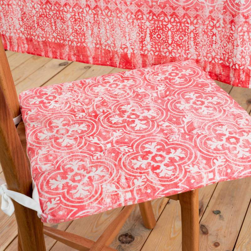 Karaca Home Despina Fuchsia Printed Cushion 45 cm x 45 cm