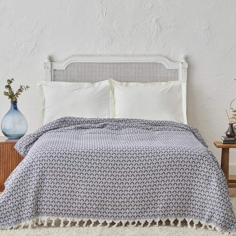 Karaca Home Cordoba Double Pique 200x230 cm Indigo Karaca Home Cordoba Double Pique 200x230 cm Indigo