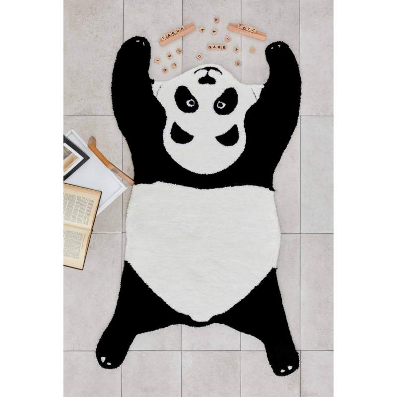 Cashmere Carpet Nature Lover Recycled Cute Friends Panda 120x175 cm Cashmere Carpet Nature Lover Recycled Cute Friends Panda 120x175 cm