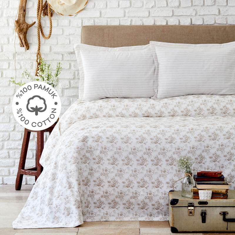 Karaca Home Brave Gold 100% Cotton Double Duvet Cover Set Karaca Home Brave Gold 100% Cotton Double Duvet Cover Set