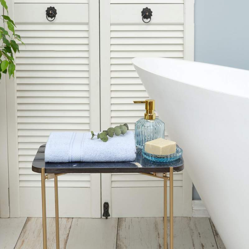 Karaca Home Daily Soft 100% Cotton Face Towel 50x90 cm Ice Blue Karaca Home Daily Soft 100% Cotton Face Towel 50x90 cm Ice Blue