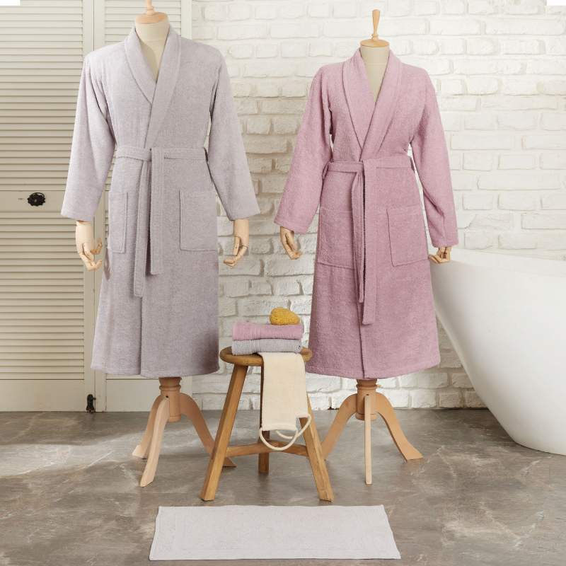 Timeless Maren Lilac-Grey 5-Piece Family Bathrobe Set Timeless Maren Lilac-Grey 5-Piece Family Bathrobe Set