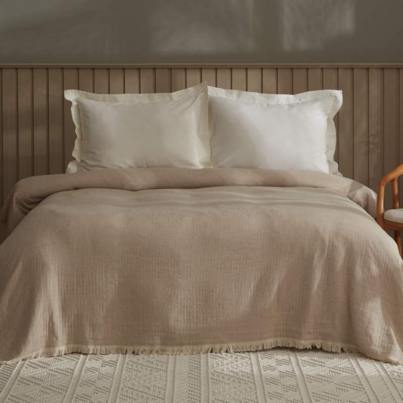 Karaca Home Kimber Muslin Double Pique 200x230 cm Beige