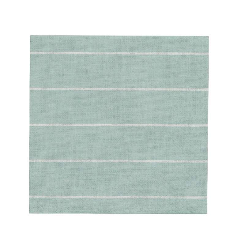 Karaca Home Light Blue Striped Paper Napkin 20 pcs 24x24 cm