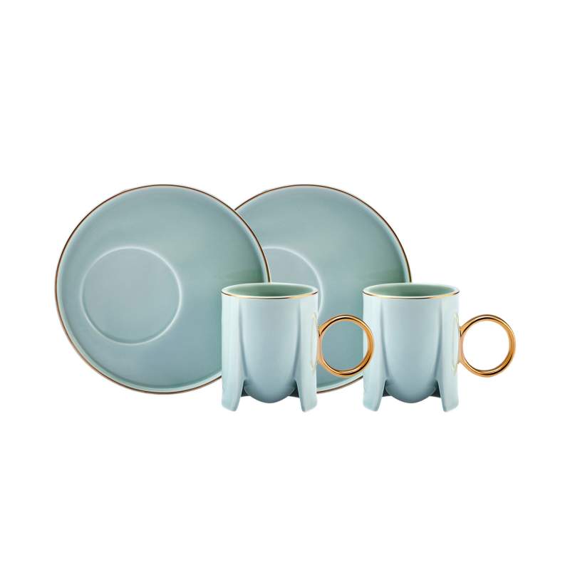 Karaca Adel Blue Espresso Cup for 2 People 75 ml