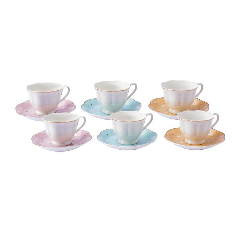 Karaca Deco Set of 6 Coffee Cups 80 ml