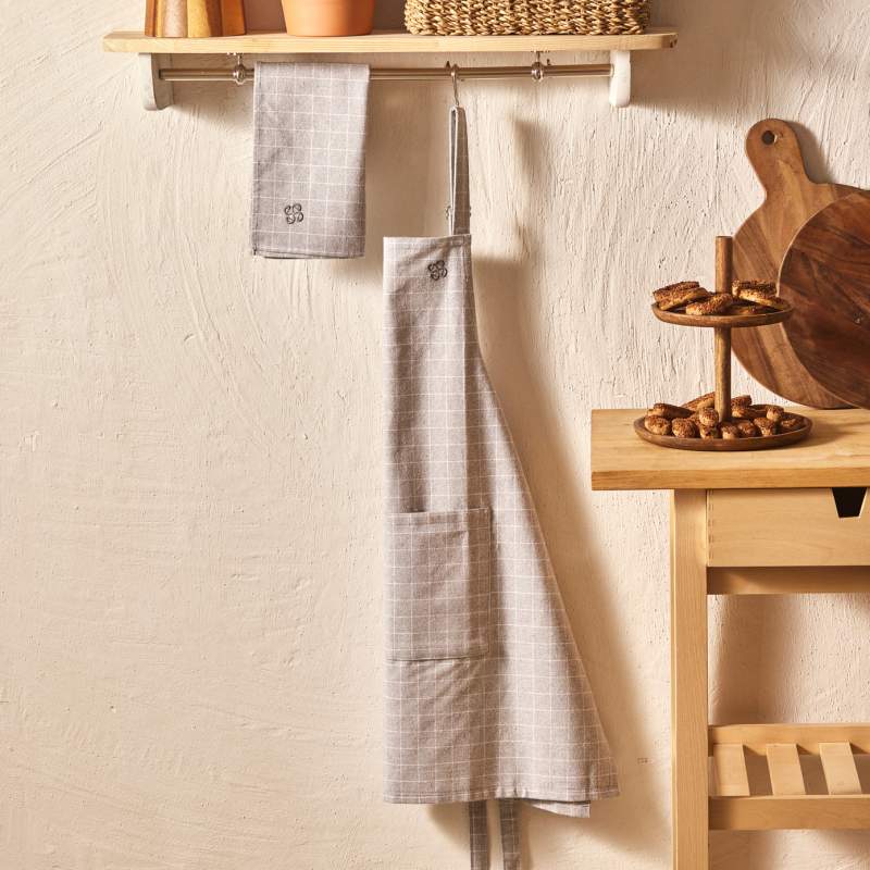 Emsan Gift Gray Kitchen Apron Set
