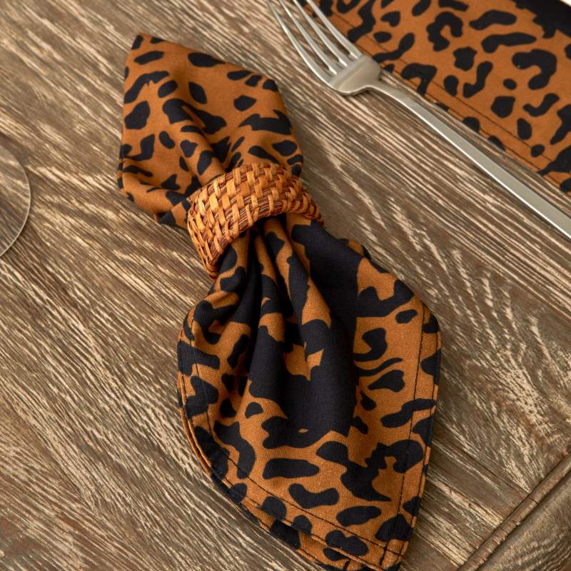 Karaca Home Leopard Patterned 2 Piece Napkin 40x40 cm
