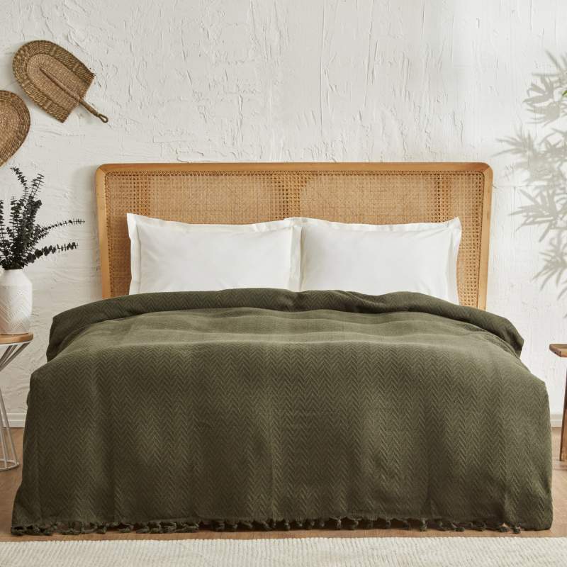 Karaca Home Fancy Single Bedspread Khaki Karaca Home Fancy Single Bedspread Khaki