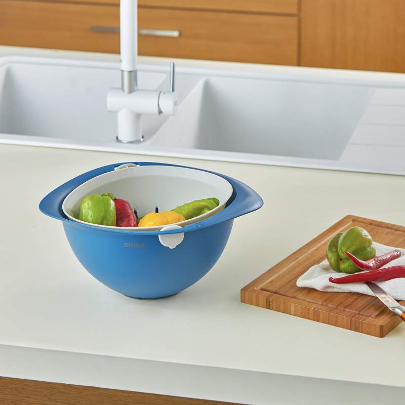 Emsan Benefito Practical Navy Blue Strainer