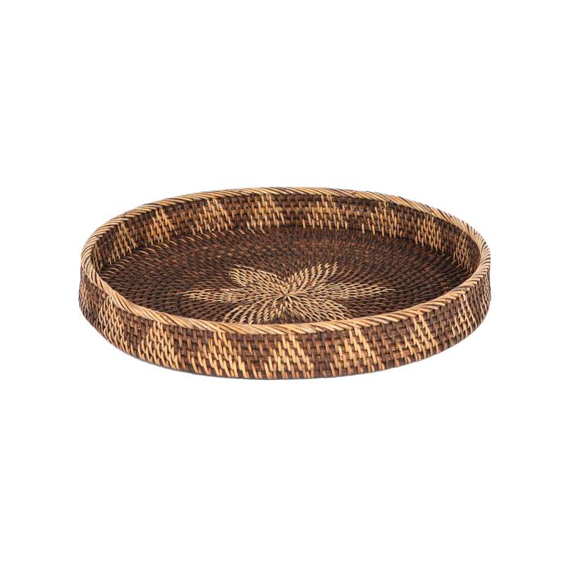 Karaca Home Antique Rattan Tray 40 cm Karaca Home Antique Rattan Tray 40 cm