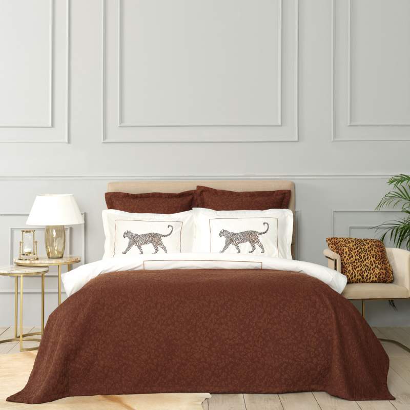 Karaca Home Wild Coffee Double Bedspread Karaca Home Wild Coffee Double Bedspread