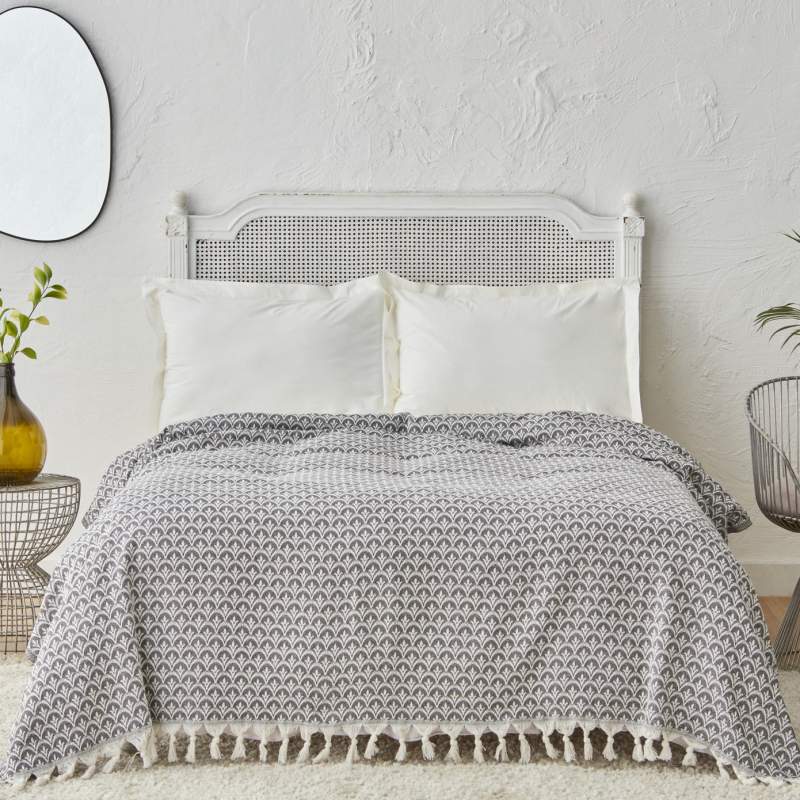 Karaca Home Cordoba Double Pique 200x230 cm Anthracite Karaca Home Cordoba Double Pique 200x230 cm Anthracite