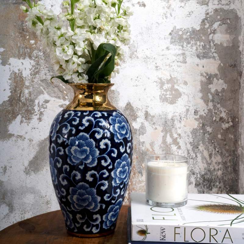 Karaca Home Blue White Neva Cube 32 cm