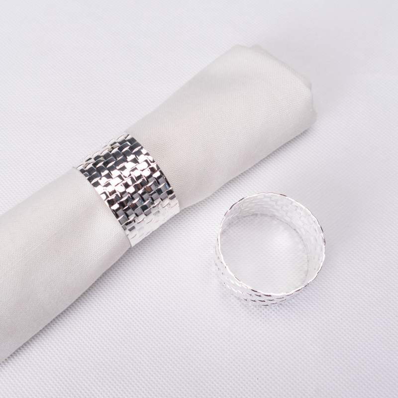 Karaca Home Marcello 2-Pack Silver Napkin Ring Karaca Home Marcello 2-Pack Silver Napkin Ring