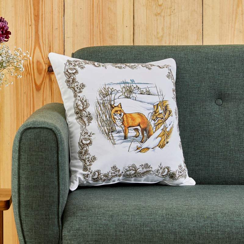Karaca Home Legend Grove Fox Filled Pillow 45x45 cm