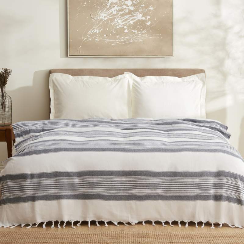 Karaca Home Sword Double Peshtemal Pique Blue