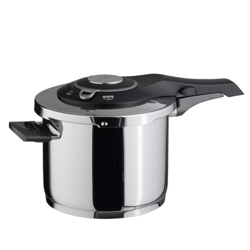 Jumbo Procook Black Light Gray Stainless Steel Pressure Cooker 6 Lt