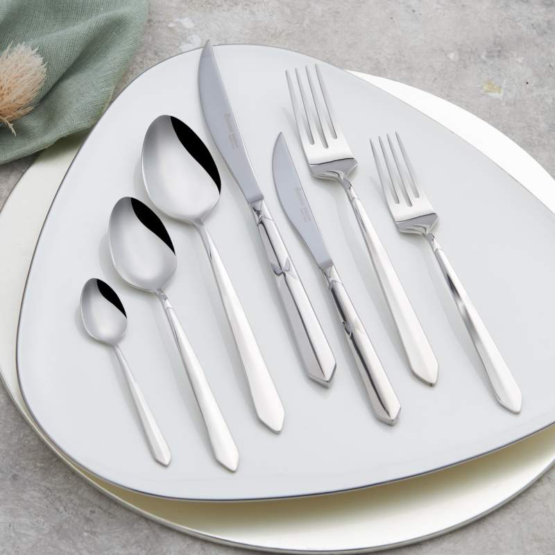 Karaca Diamond Elegance 316+ Steel 84 Pcs Cutlery Set for 12 Persons