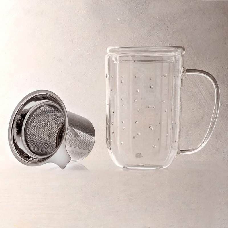 Jumbo Glory Herbal Tea Glass with Steel Filter
