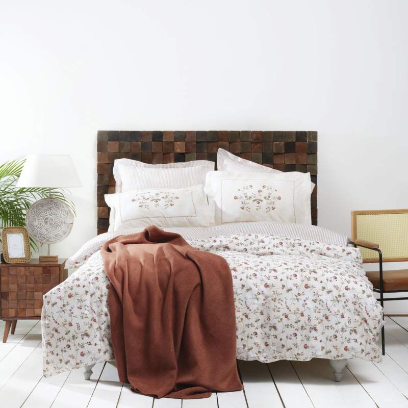 Karaca Home Mita Claret Red Double Duvet Cover Cotton Blanket Set Karaca Home Mita Claret Red Double Duvet Cover Cotton Blanket Set