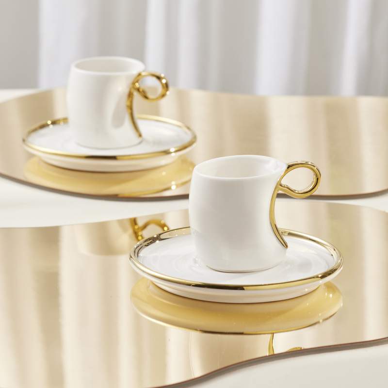 Karaca Curve Espresso Cup for 2 People
