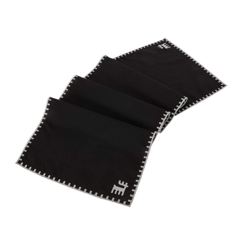 Karaca Home Core 50th Anniversary Runner Black Silver Karaca Home Core 50th Anniversary Runner Black Silver