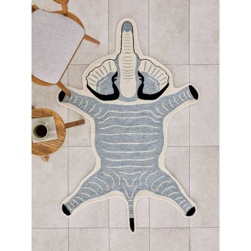 Cashmere Carpet Nature Lover Recycled Cute Friends Elephant 120x155 cm Cashmere Carpet Nature Lover Recycled Cute Friends Elephant 120x155 cm