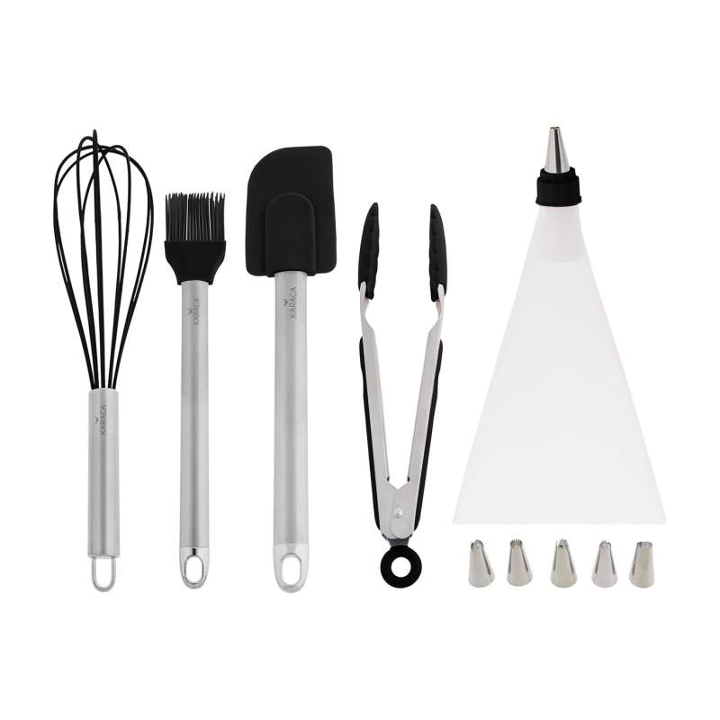 Karaca Cake 10 Pieces Cake Serving Utensil Black